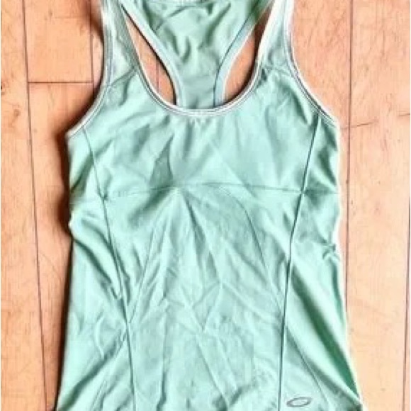 Oakley Tops - Light Green Racerback Active Tank Top